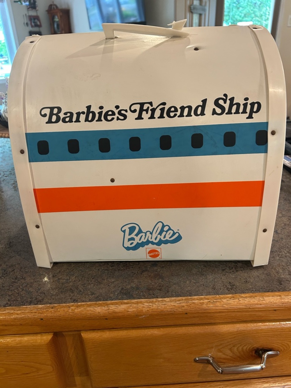 Mattel Barbie 1972 Friend Ship United Airlines Fold-Out Airplane